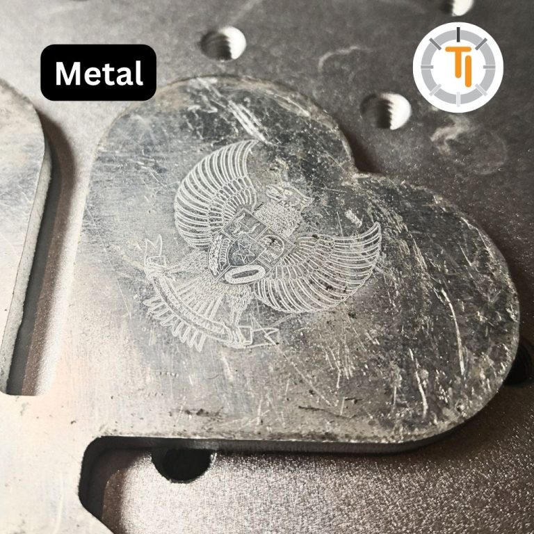 sample logam metal marking UV Laser photontech