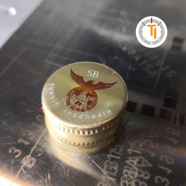 sample tutup botol metal marking UV Laser photontech