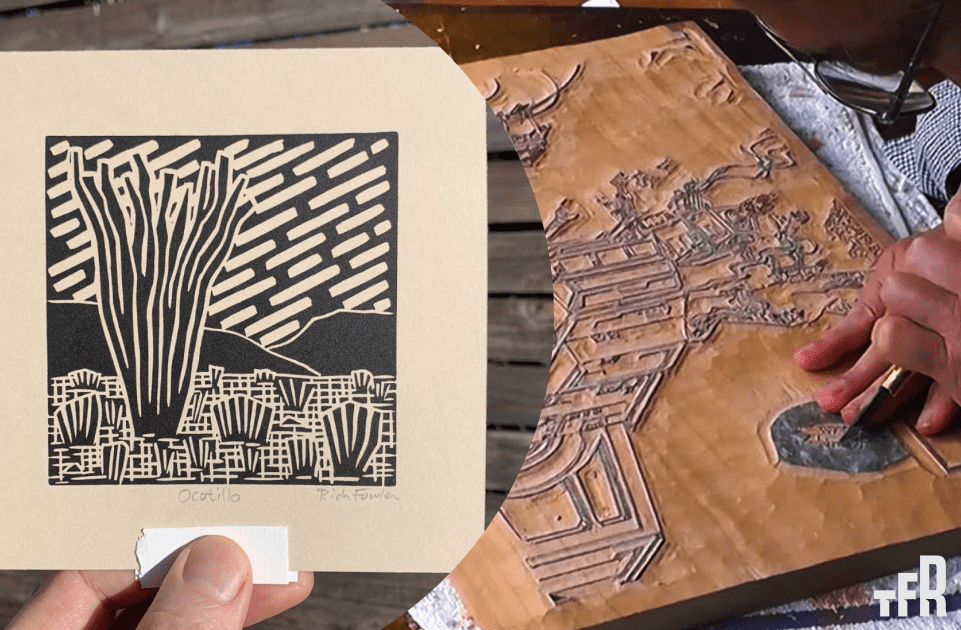 teknik woodcut