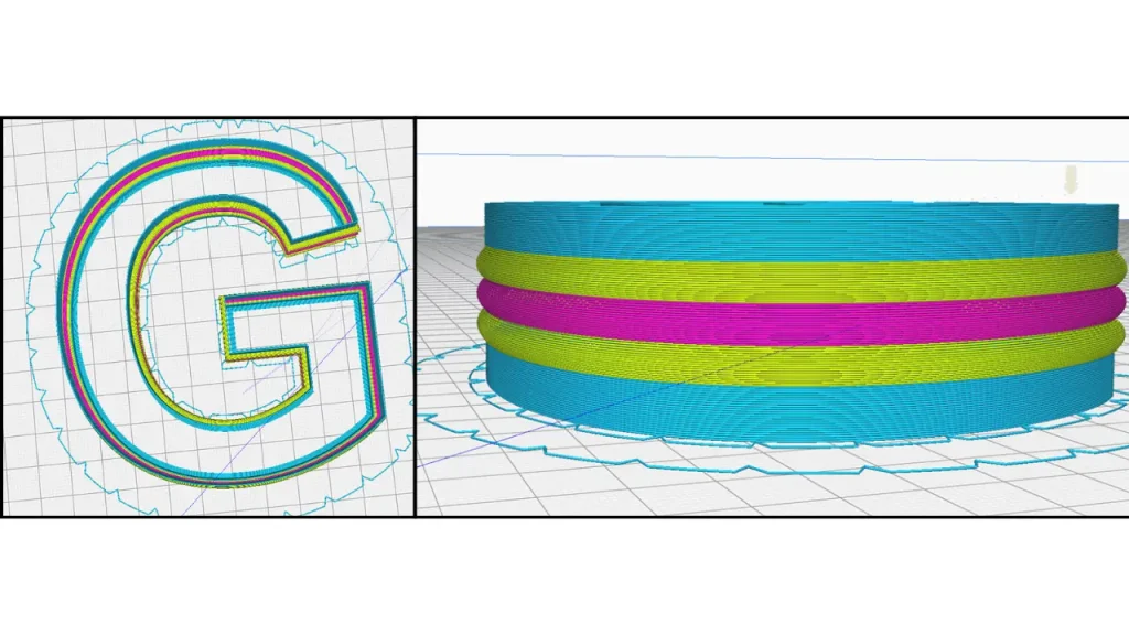 dinding huruf timbul 3 warna variasi